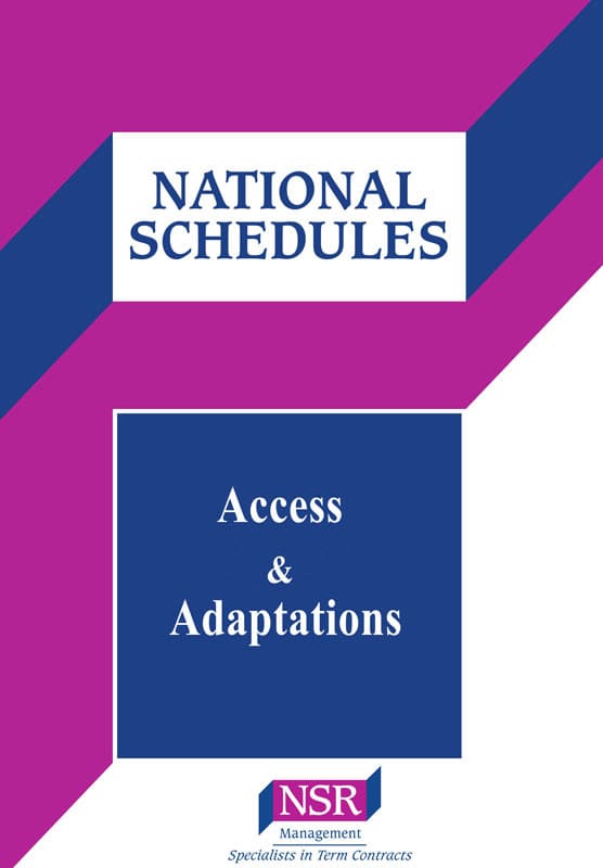 Access and Adaptations | NSR Management | The National Schedule of Rates
