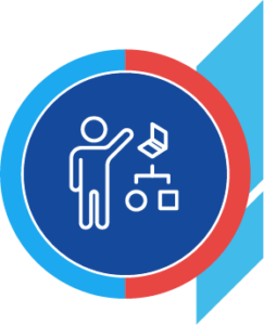 Blue and red person icon small | NSR Management | The National Schedule of Rates Blue and red person icon small | NSR Management | The National Schedule of Rates