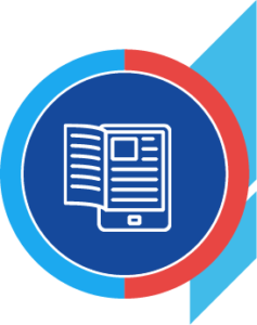 Blue and red E book icon small | NSR Management | The National Schedule of Rates Blue and red E book icon small | NSR Management | The National Schedule of Rates